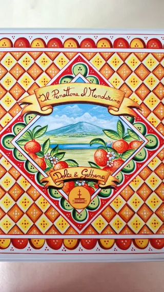 Scatola Latta Dolce & Gabbana Fiasconaro Quadrata