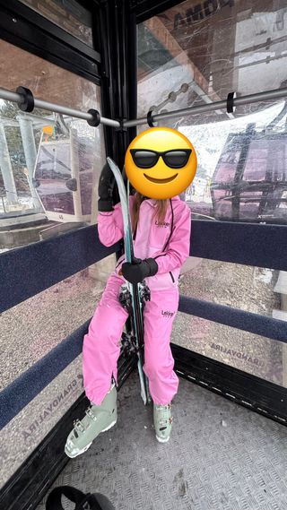 Conjunto Chaqueta y Pantalón de Ski Rosa talla S