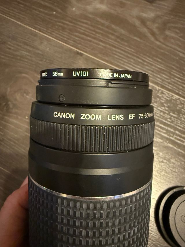 Objetivos Canon EF 75-300mm y EF-S 18-55mm