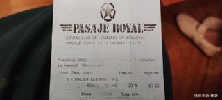 Chaqueta Emirates Talla xl