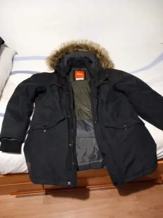 Abrigo Esprit Negro Hombre Talla M