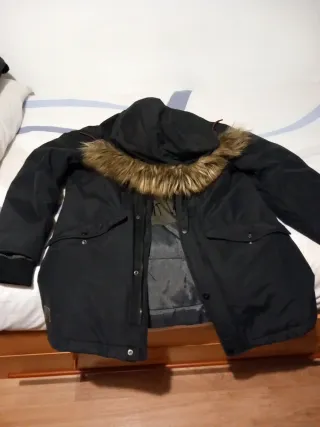 Abrigo Esprit Negro Hombre Talla M