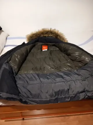 Abrigo Esprit Negro Hombre Talla M