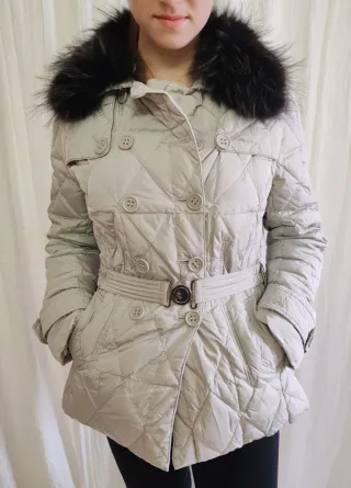 Chaqueta plumón Roberto Verino Beige/Negro