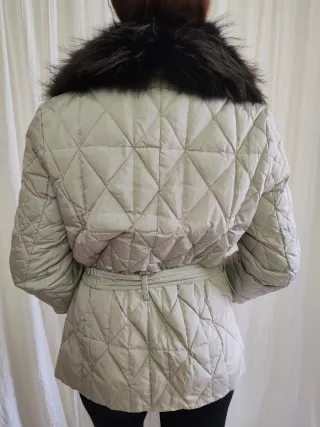 Chaqueta plumón Roberto Verino Beige/Negro