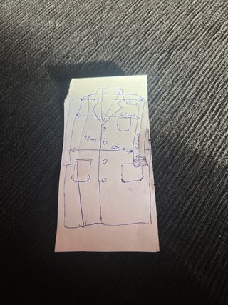 Bata laboral hombre azul