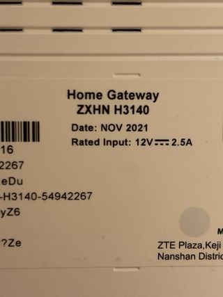 Router ZTE Home Gateway