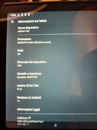 Tablet Realme Pad 2K Quad Speaker