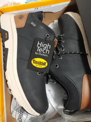 Botín Piel Dockers Talla 43 Negro/Marrón