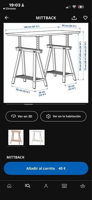 2 Caballetes de Madera Regulables