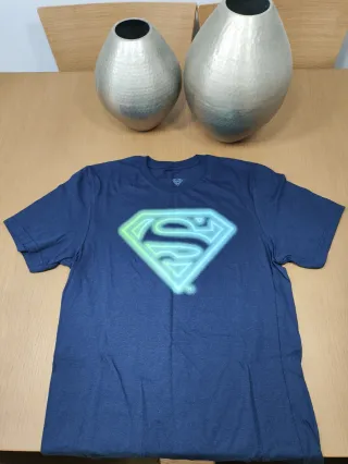 Gorra y Camiseta Superman Logo Azul y Gris