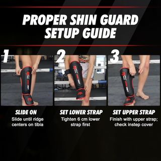 MuscleForge Espinilleras Kick Boxing Negras