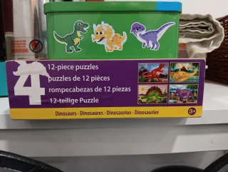 2 Cajas de Puzzles Dinosaurios 6 + 4