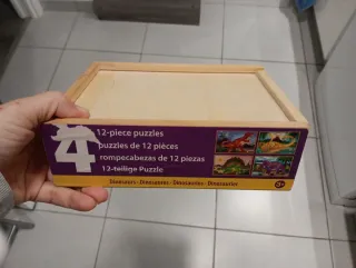 2 Cajas de Puzzles Dinosaurios 6 + 4