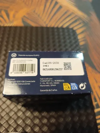 BALIZA V16 CUPRA HOMOLOGADA Y GEOLOCALIZABLE