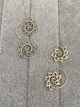 Aros Espiral Plata 925