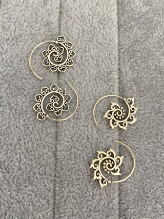 Aros Espiral Plata 925