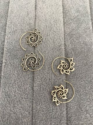 Aros Espiral Plata 925