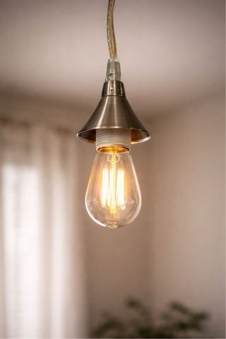 Enfilaje níquel E27 sin pantalla