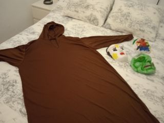 Disfraces Monje Marrón con cordón y también capa..