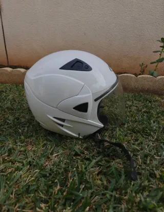 Casco Shiro SH-60 blanco XXL (falta cierre)