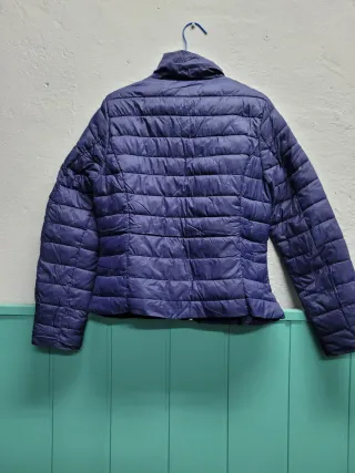 Parka azul acolchada