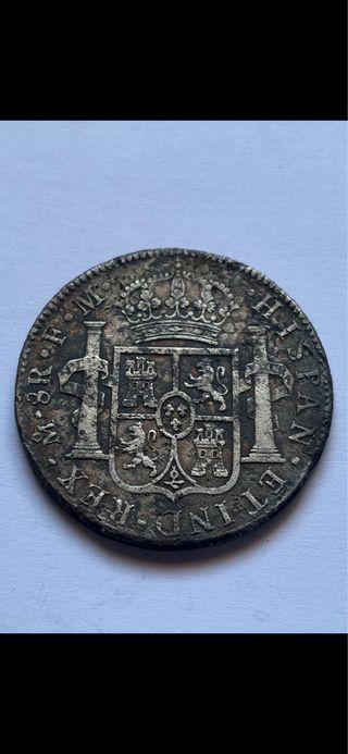 8 Reales 1789 (MBC-) Carlos IV México