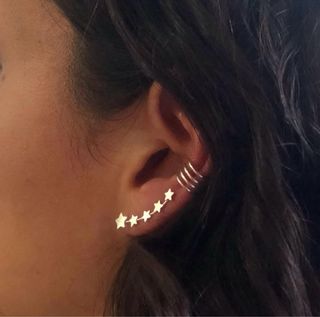 Par Ear Cuff 4 Líneas Plata 925