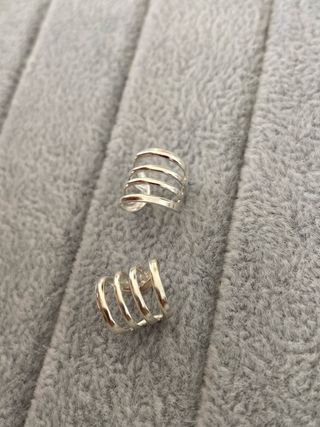 Par Ear Cuff 4 Líneas Plata 925