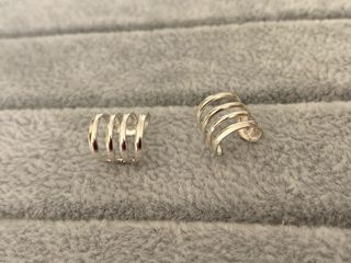 Par Ear Cuff 4 Líneas Plata 925