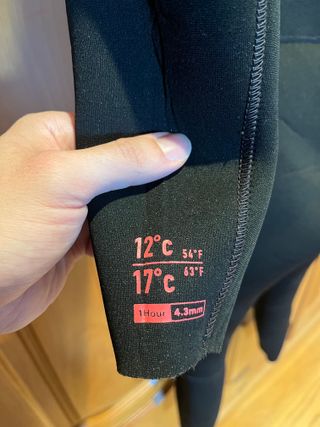 Neopreno Surf Mujer OLAIAN 4/3mm Talla M (12-17°)