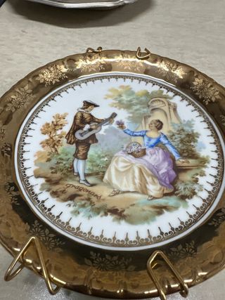 2 Platos Decorativos Fragonard