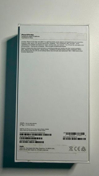 iPhone 14 Pro Max 256GB Nero Siderale USA