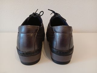 Zapatos NOTTON mujer gris metalizado T39