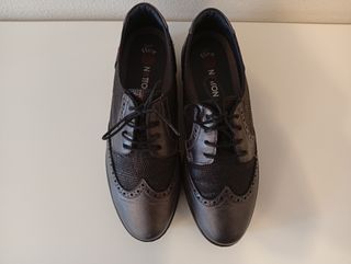 Zapatos NOTTON mujer gris metalizado T39