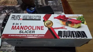 Cortador Mandolina Frutas y Verduras 6 en 1