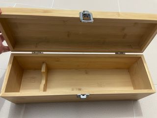 Caja de bambú para botella de vino