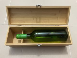 Caja de bambú para botella de vino