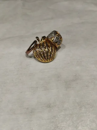 Broche bisutería,anillo plata 925, anillo piedras