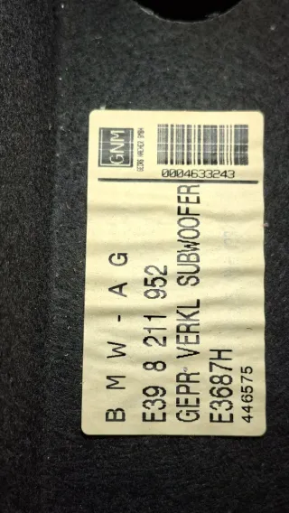 Subwoofer BMW E39