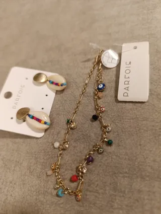 Conjunto Parfois: Pendientes y Tobillera