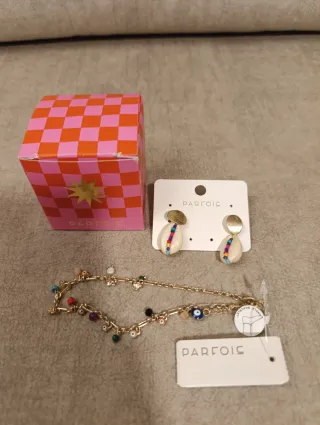 Conjunto Parfois: Pendientes y Tobillera