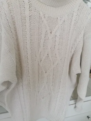 Jersey cuello alto tejido unisex