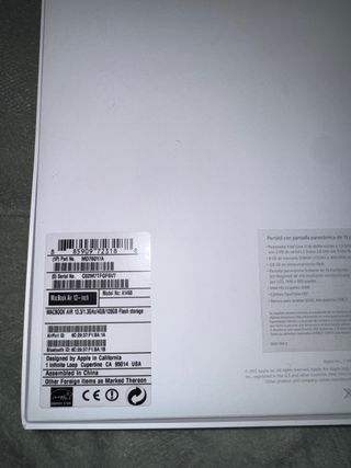 Macbook Air 13 2014 Plata