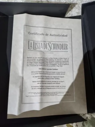 La Lista de Schindler DVD Edición Limitada