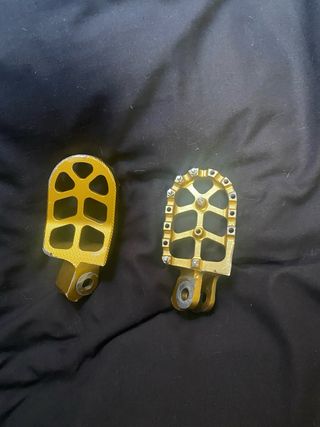 Estriberas Doradas Moto Enduro