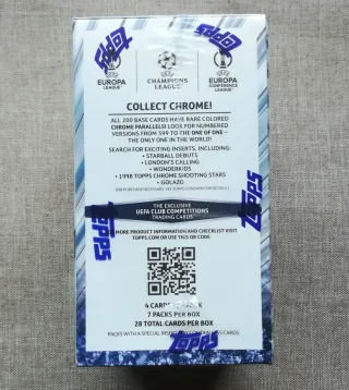 Topps Chrome 2023-24 UEFA Blaster Box Sigillata