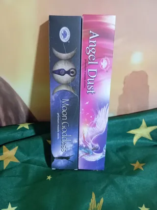 Pack 2 Inciensos Moon Goddess y Angel Dust
