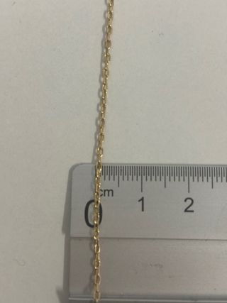 Cadena forzada de oro 18k 66cm