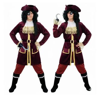 Disfraz Capitán Garfio Pirata Hombre Talla M